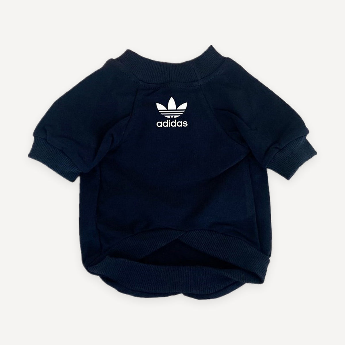 Three-Leaf Logo Crewneck dog apparel inspired by Adidas view 7