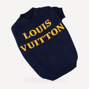 Chewy V Gold Lettering Sweater product view