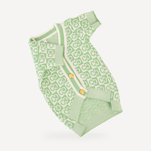 Pawcci Mint Monogram Cardigan product view