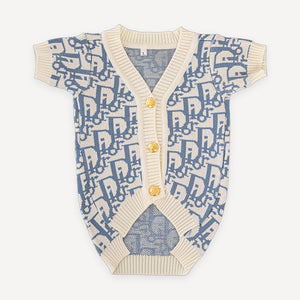 Two-Tone Monogram dog cardigan inspired by Gucci view 3