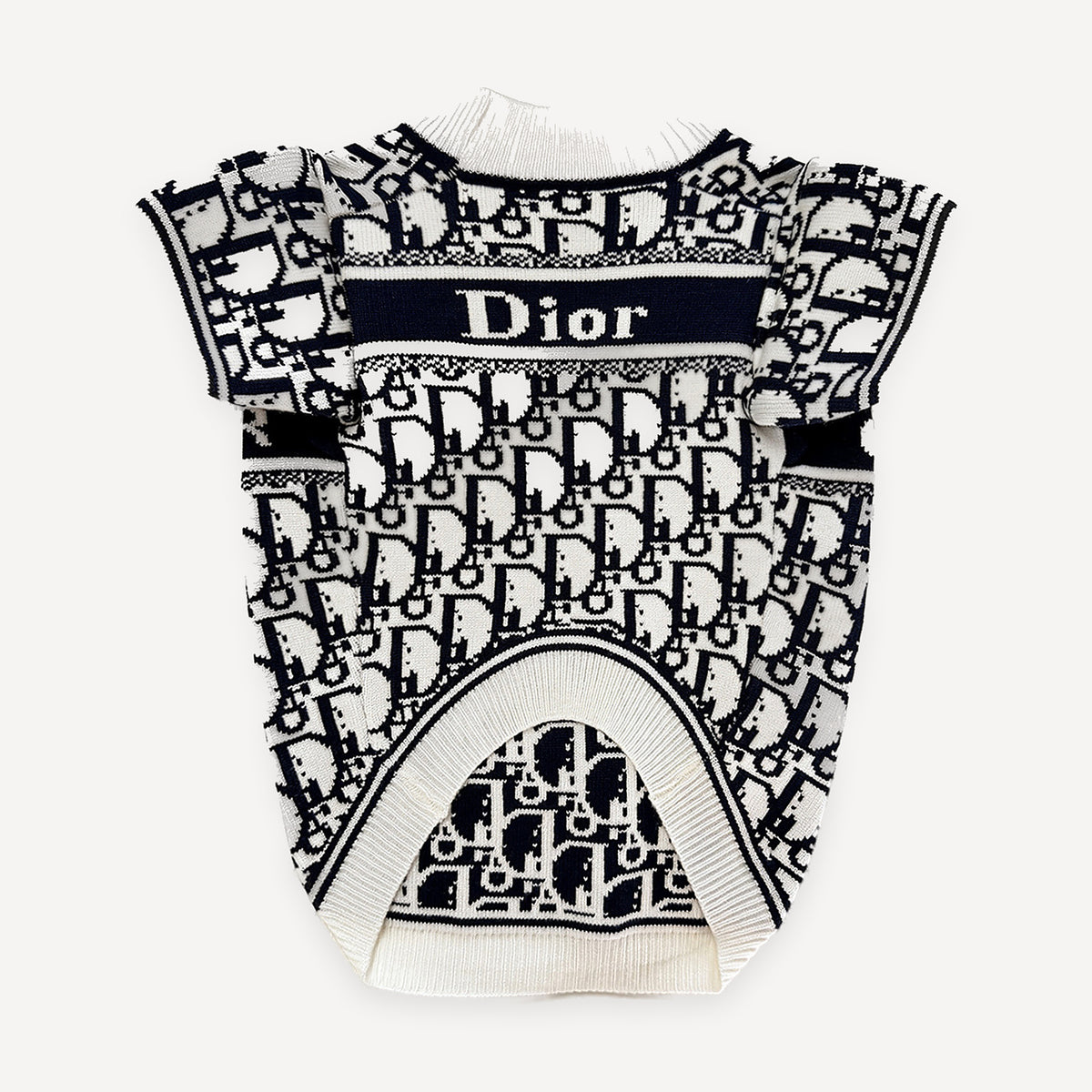Oblique Knit dog tank inspired by Dior view 2