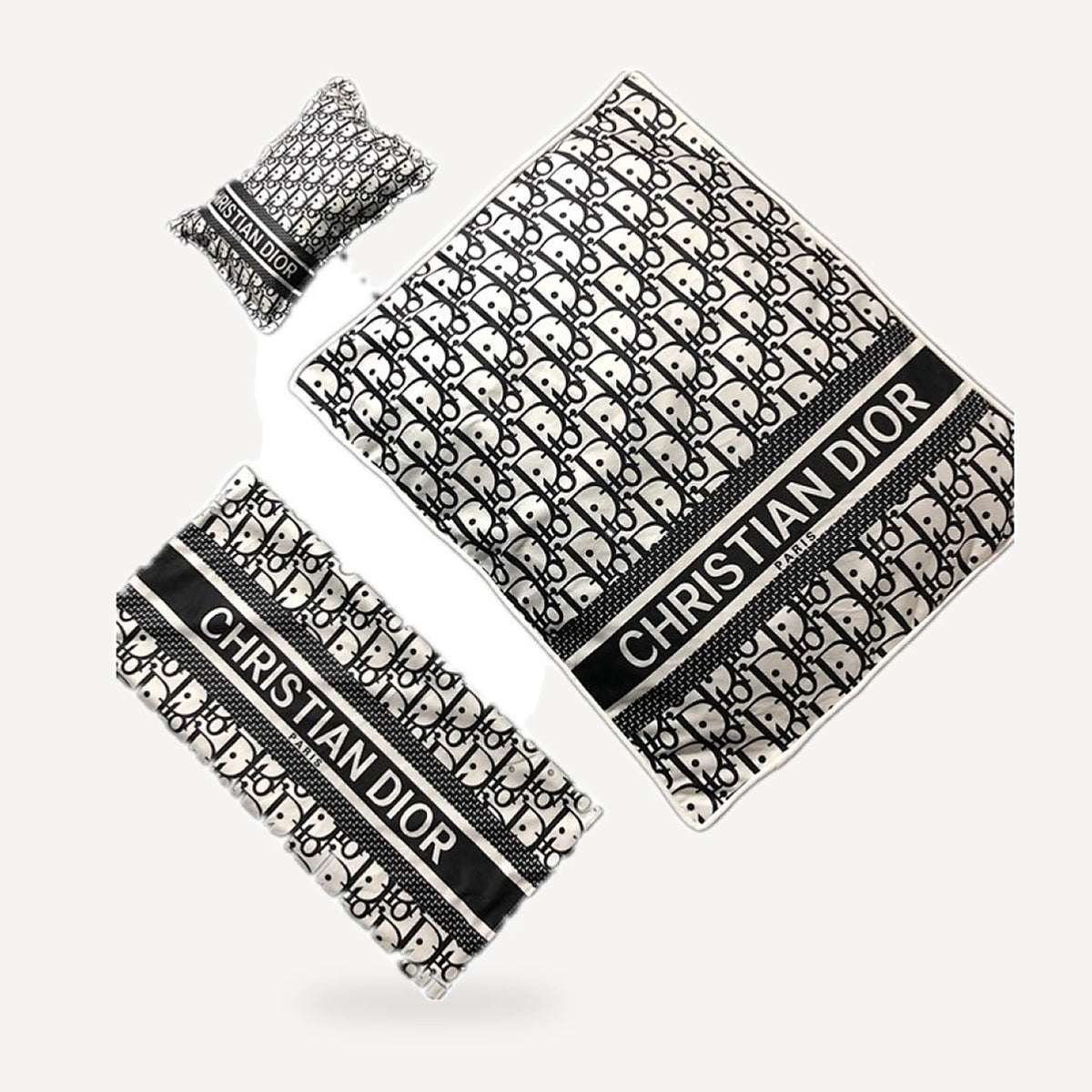 Oblique Blanket dog set inspired by Dior