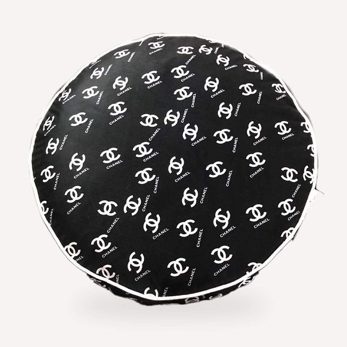 Logo Round Dog dog mat inspired by Chanel
