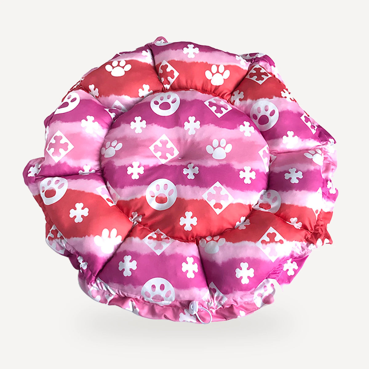 Pink Monogram Puffy Dog dog bed inspired by Louis Vuitton view 2
