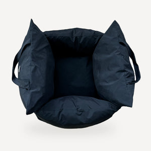 Triangle Badge Nylon Dog dog bed inspired by Prada view 2