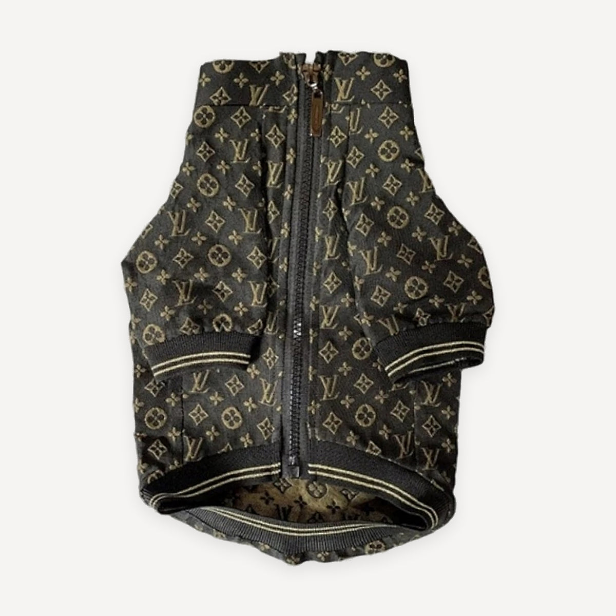 Monogram Quilted dog coat inspired by Louis Vuitton view 6