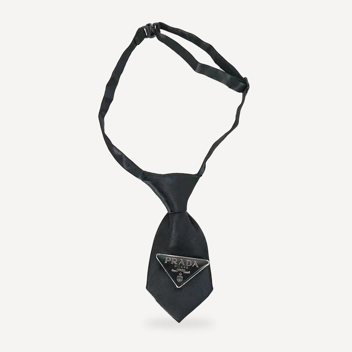 Triangle Necktie dog apparel inspired by Prada