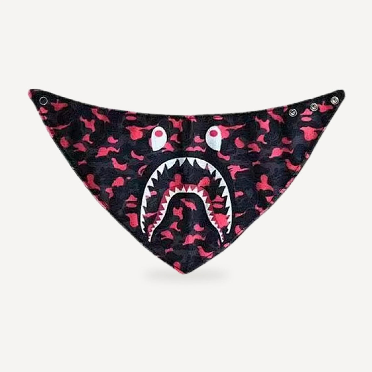 Shark Camo dog bandana inspired by BAPE view 3