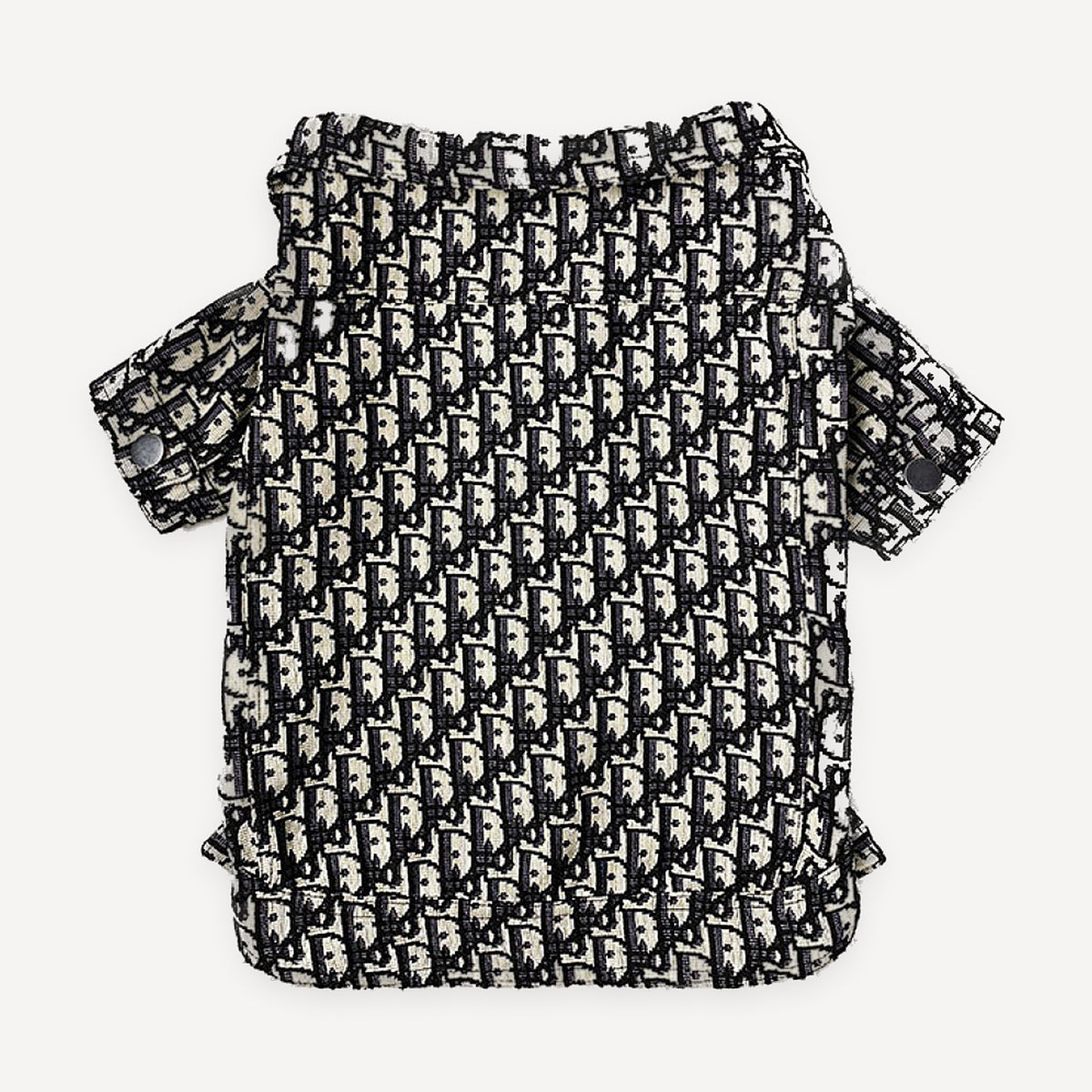 Oblique Print dog shirt inspired by Dior view 6