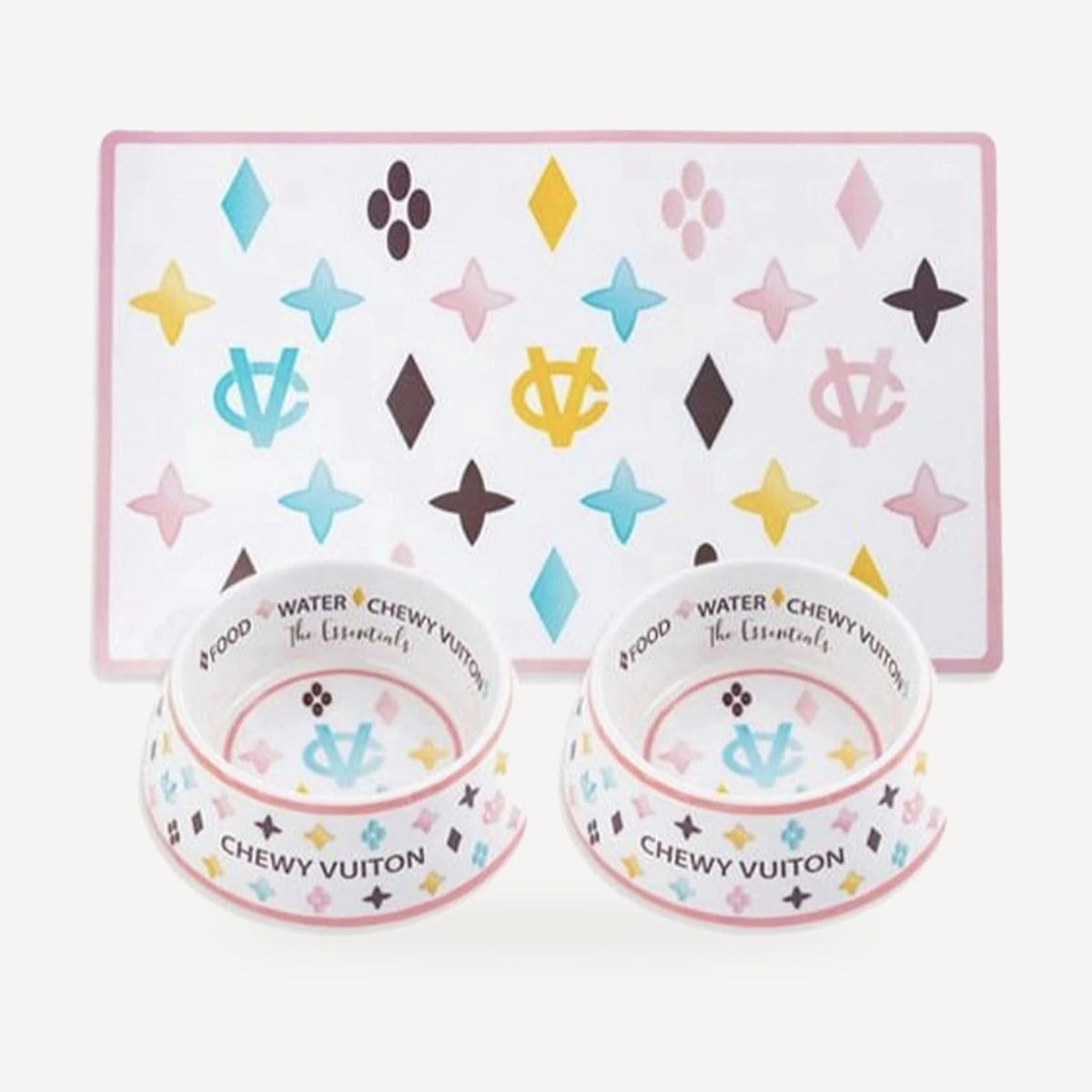Chewy V Pastel Feeding Mat product view