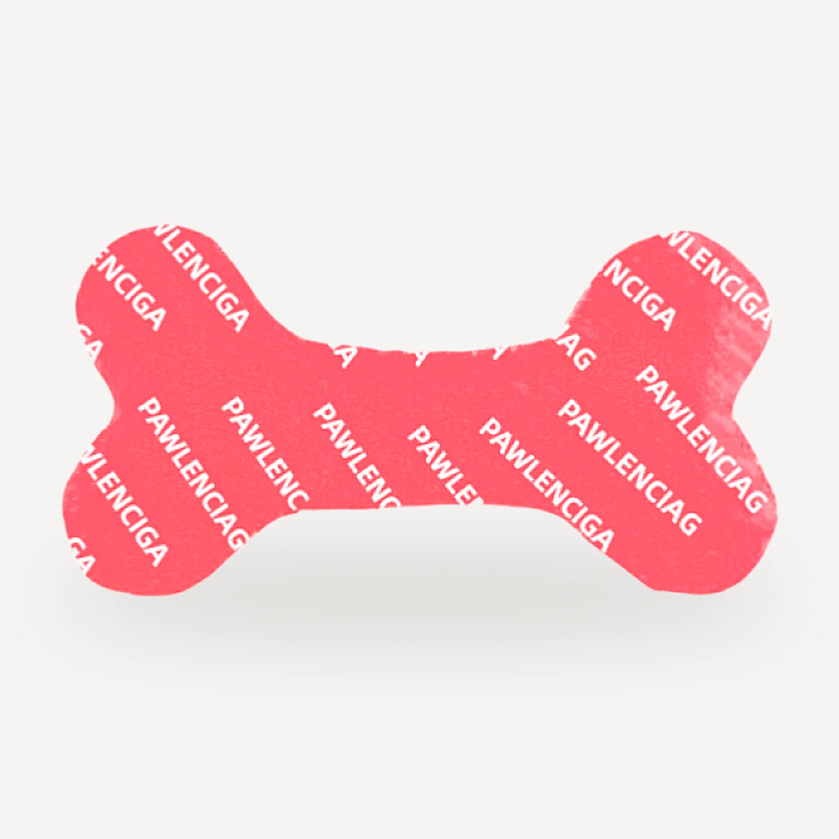 Logo Plush Bone dog toy inspired by Balenciaga view 2