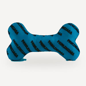 Logo Plush Bone dog toy inspired by Balenciaga view 4