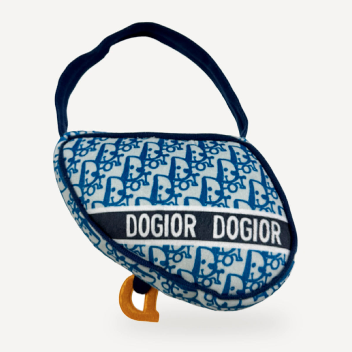 Oblique Plush Handbag dog toy inspired by Dior