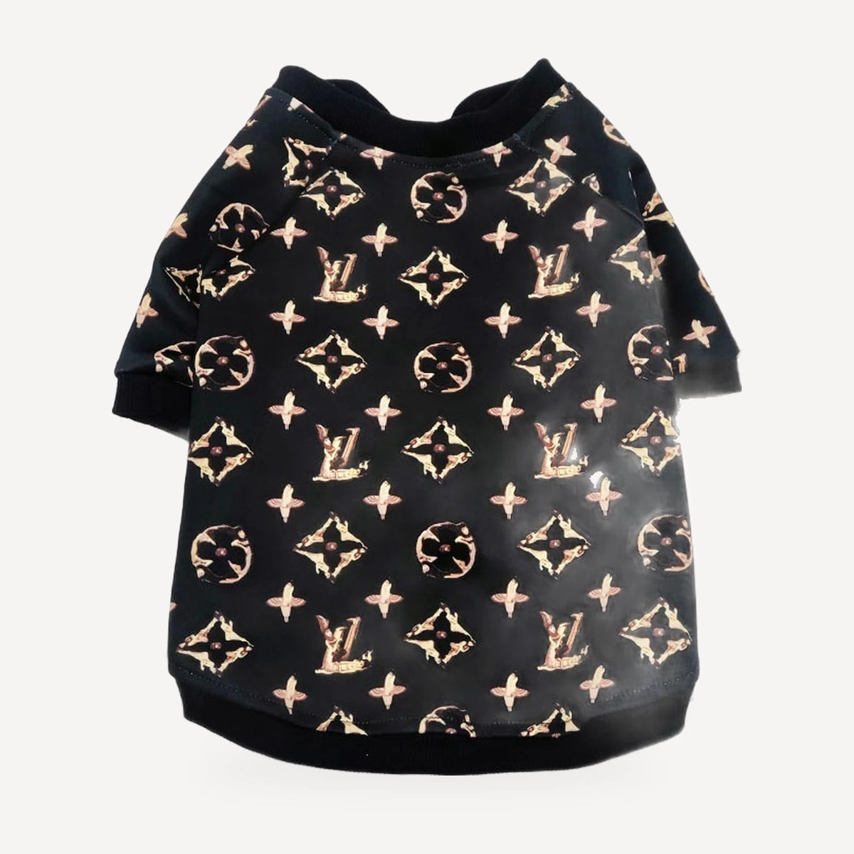 Chewy V Gold Monogram Zip Jacket product view