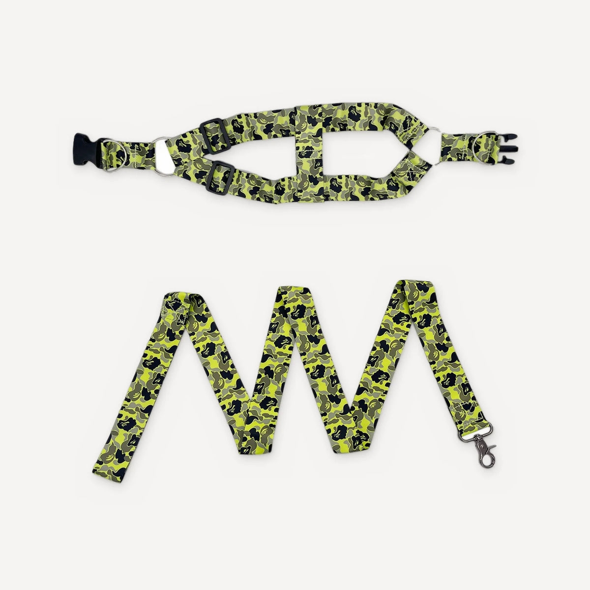 Blue Camo Walking dog set inspired by BAPE view 2