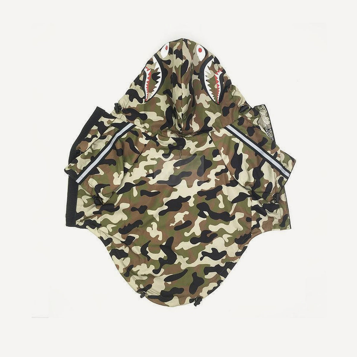 Camo dog windbreaker inspired by BAPE view 2