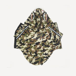 Camo dog windbreaker inspired by BAPE view 2