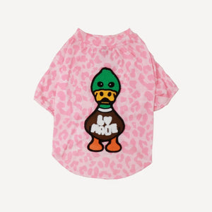 Duck Character dog tee inspired by BAPE view 2