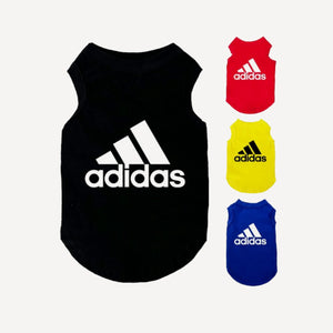 Logo dog tank inspired by Adidas view 2