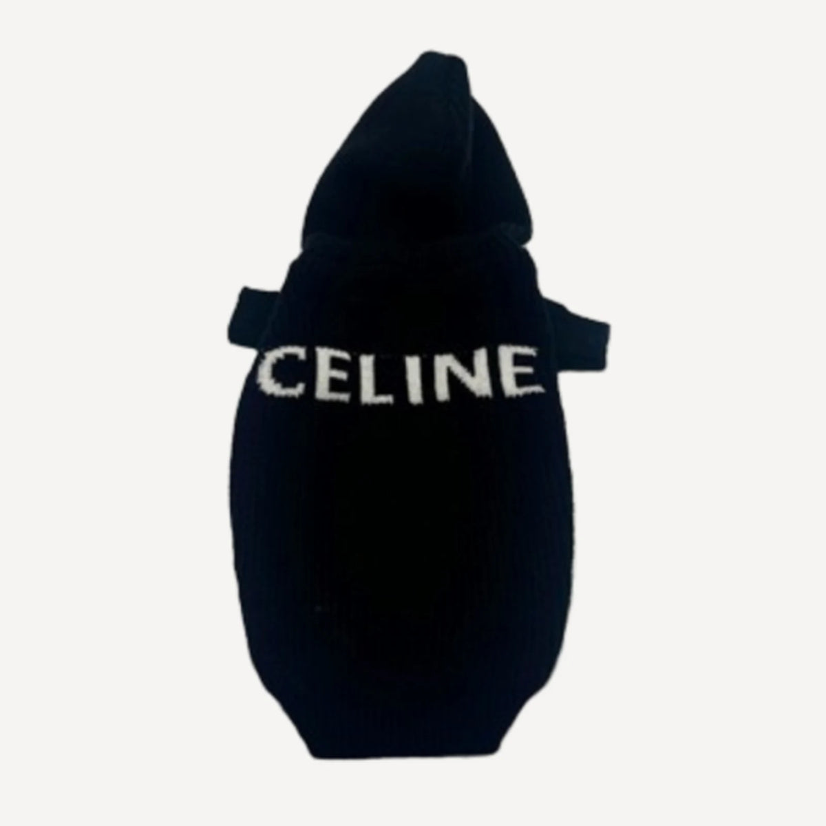 Wool dog hoodie inspired by Celine view 5