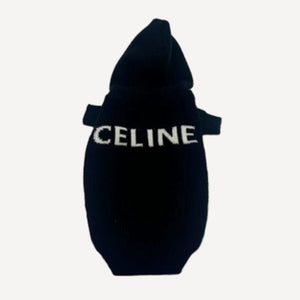Wool dog hoodie inspired by Celine view 5