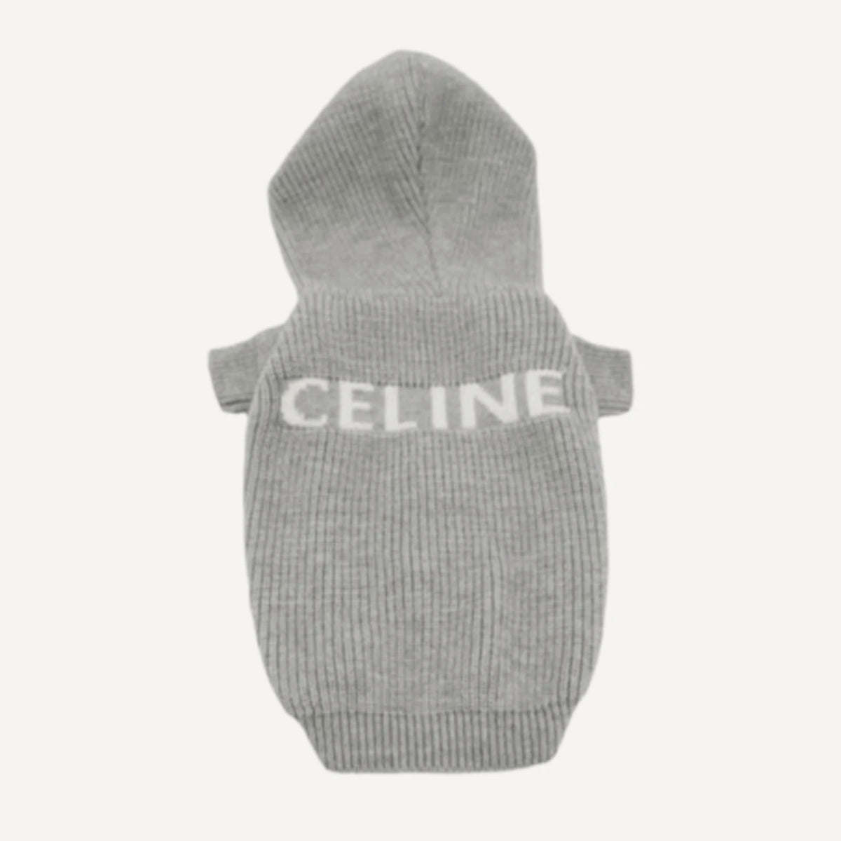 Wool dog hoodie inspired by Celine view 6