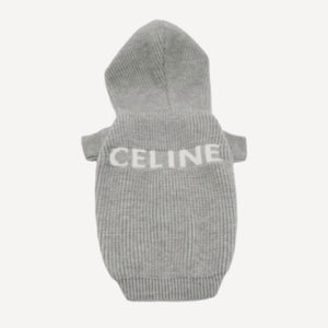 Wool dog hoodie inspired by Celine view 6
