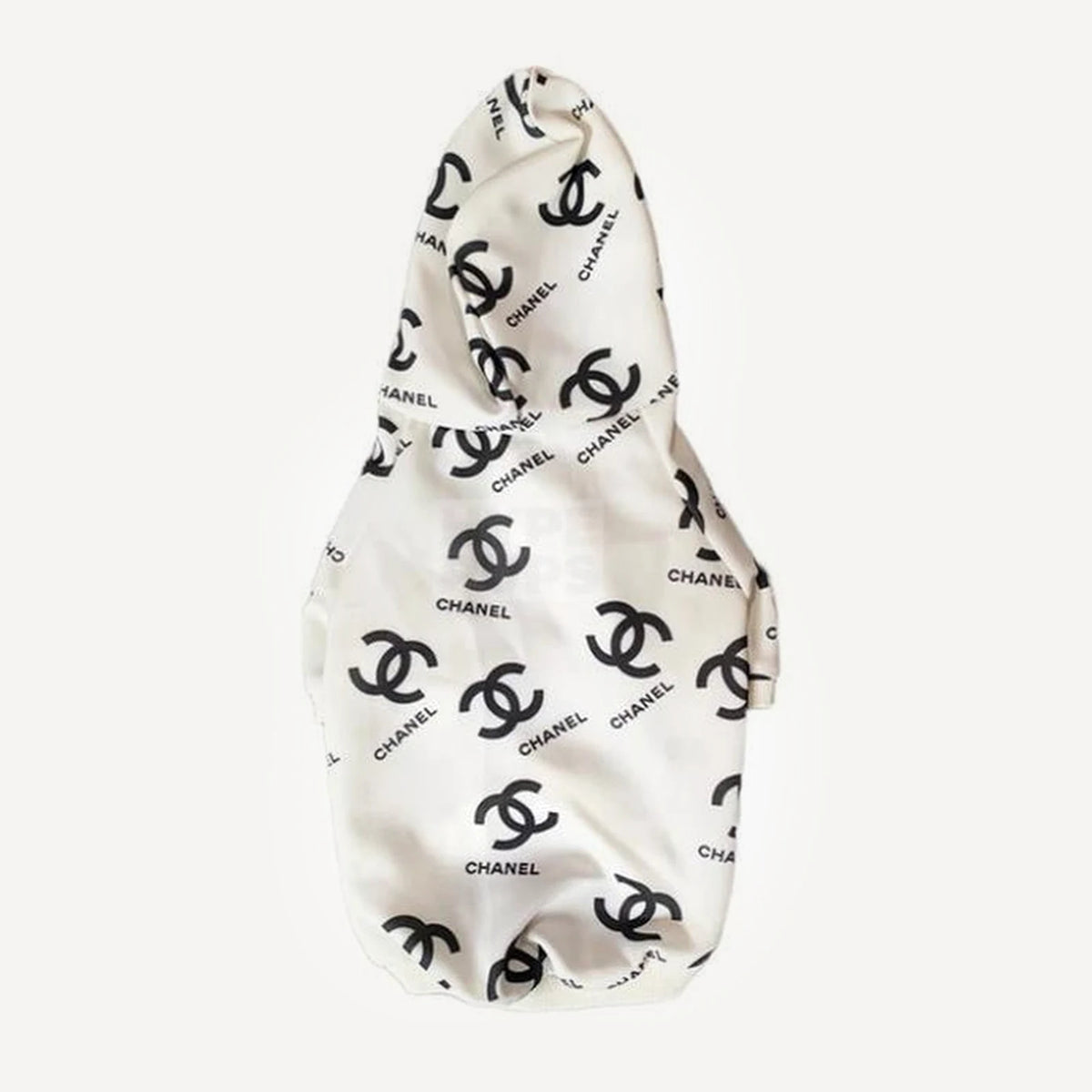 All Over Logo dog hoodie inspired by Chanel