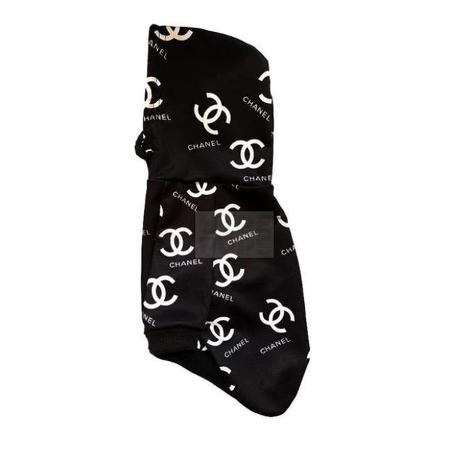 Chewnel All Over Logo Hoodie Hype Pups designer dog clothes.
