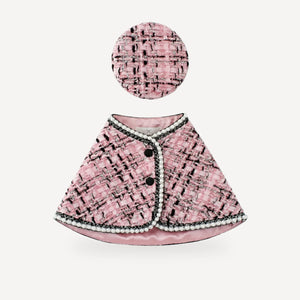 Bouclé dog cape inspired by Chanel view 7