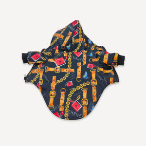 Chain Print Quilted dog vest inspired by Chanel view 7