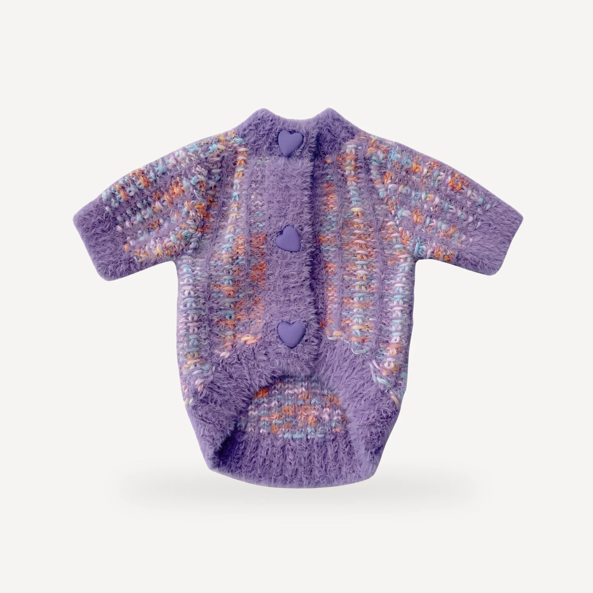 Fluffy Heart dog cardigan inspired by Chanel view 6
