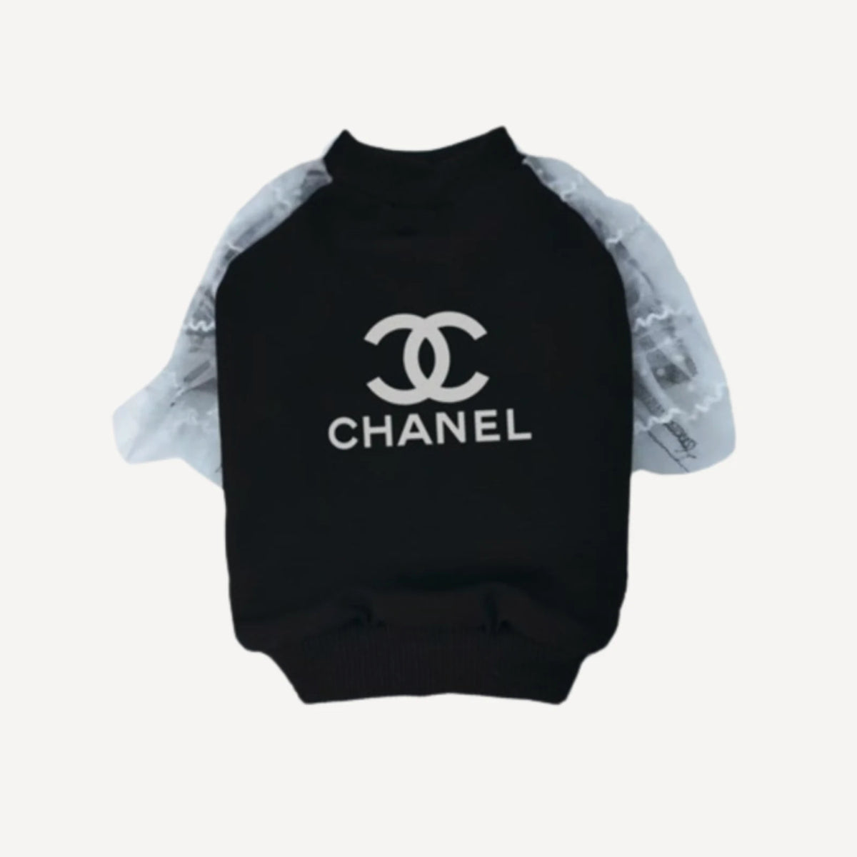 Lace dog sweatshirt inspired by Chanel view 2