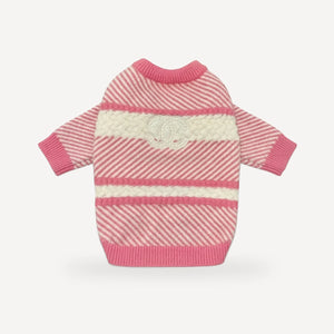 Logo Stripe dog sweater inspired by Chanel view 9