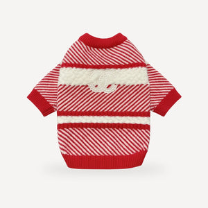 Logo Stripe dog sweater inspired by Chanel view 10