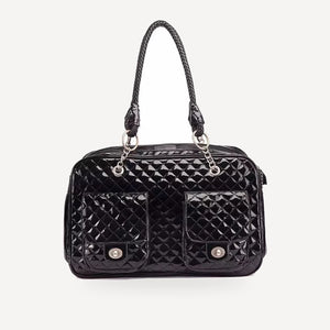 Quilted Travel dog carrier inspired by Chanel view 5