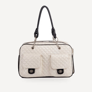 Quilted Travel dog carrier inspired by Chanel view 6