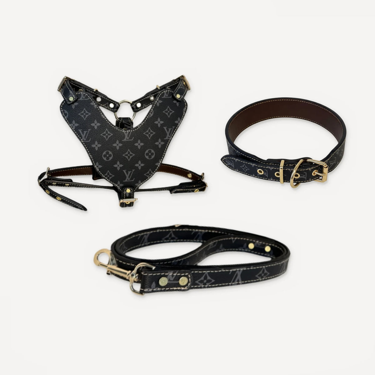 Atelier Leather Walking dog set inspired by Louis Vuitton view 18