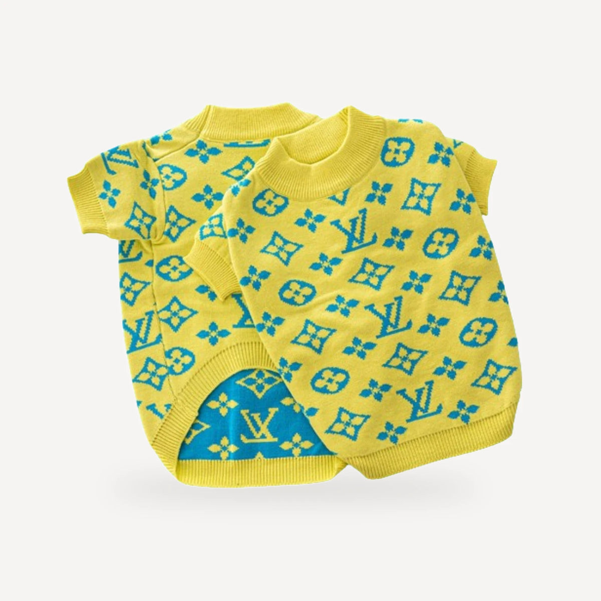 Citrus dog sweater inspired by Louis Vuitton view 3