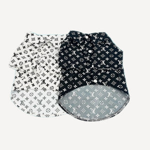 Classic Print dog polo inspired by Louis Vuitton view 2