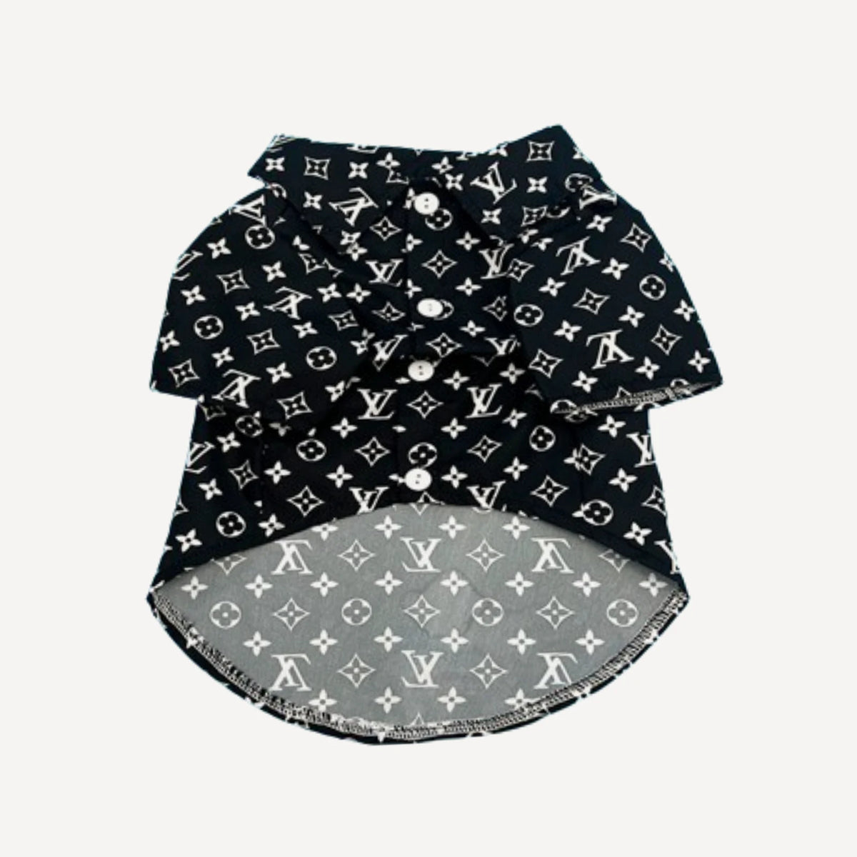 Classic Print dog polo inspired by Louis Vuitton view 3