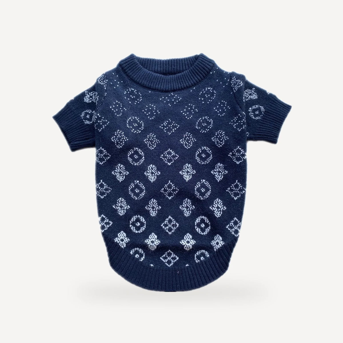 Gradient dog sweater inspired by Louis Vuitton