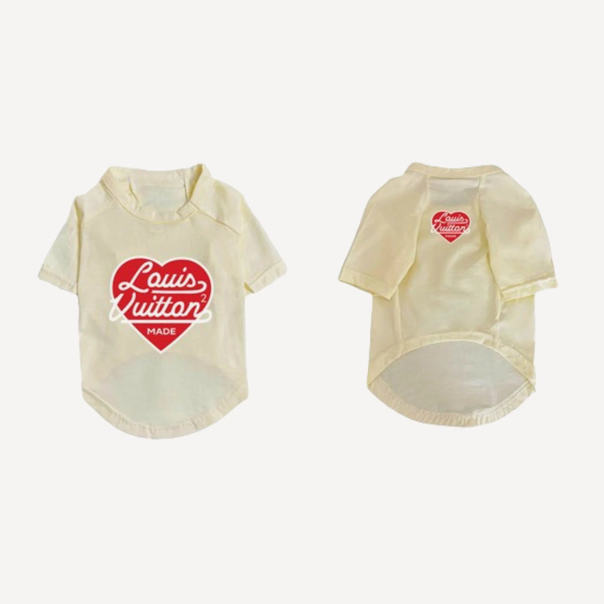 Heartfelt Cupid dog tee inspired by Louis Vuitton view 3