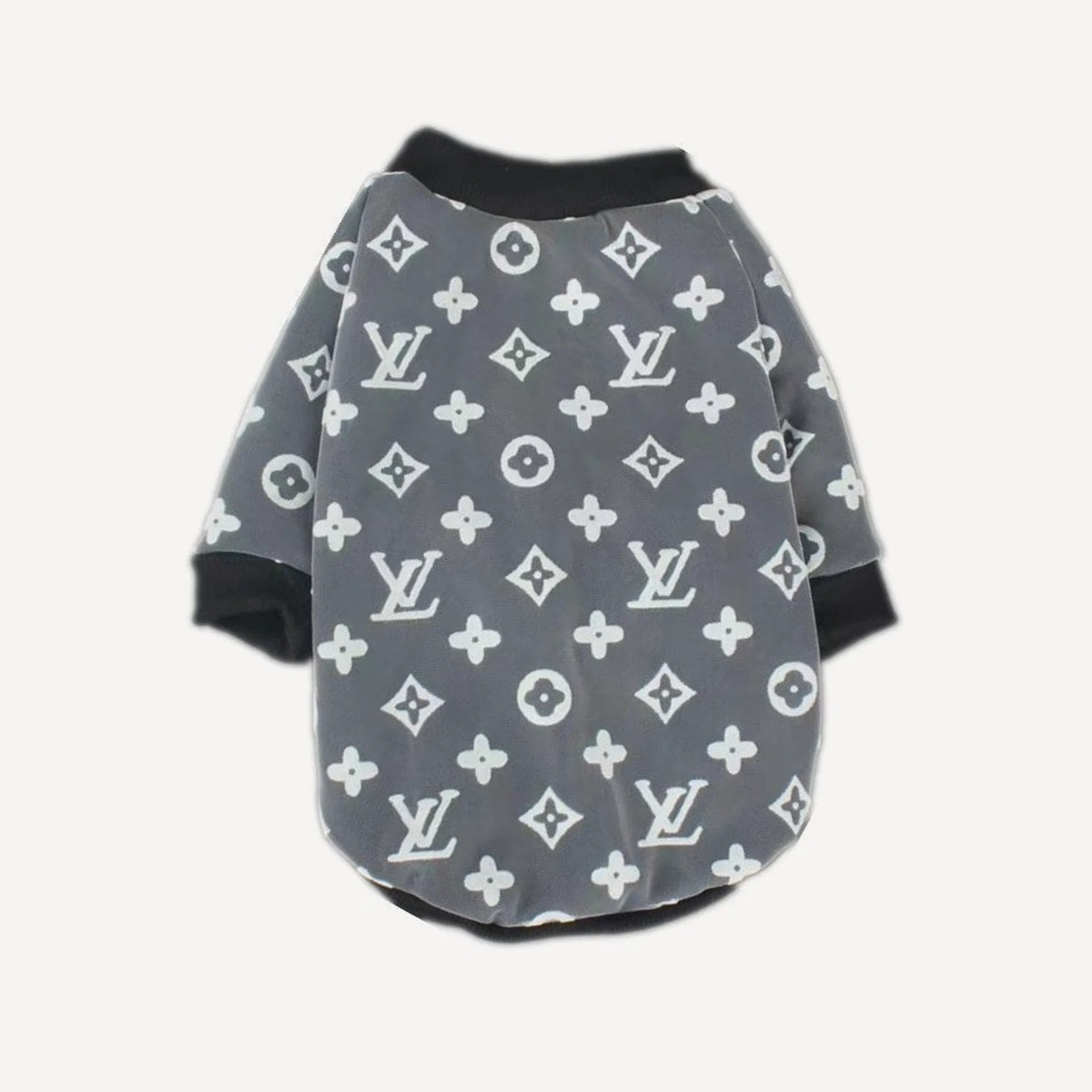 Jacquard dog sweatshirt inspired by Louis Vuitton view 6