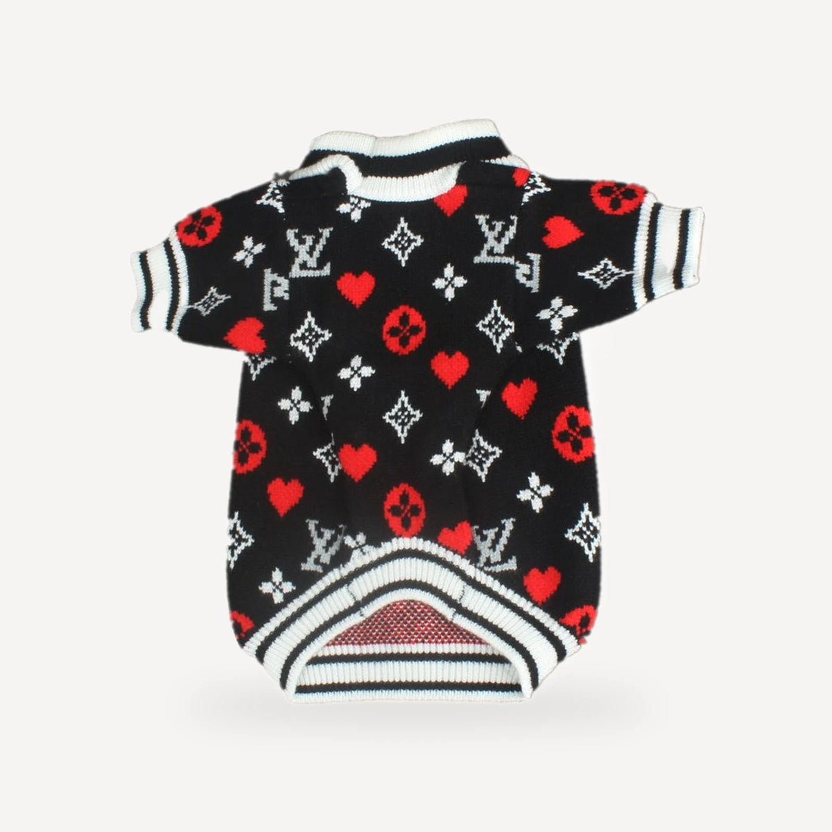 Love dog sweater inspired by Louis Vuitton view 3