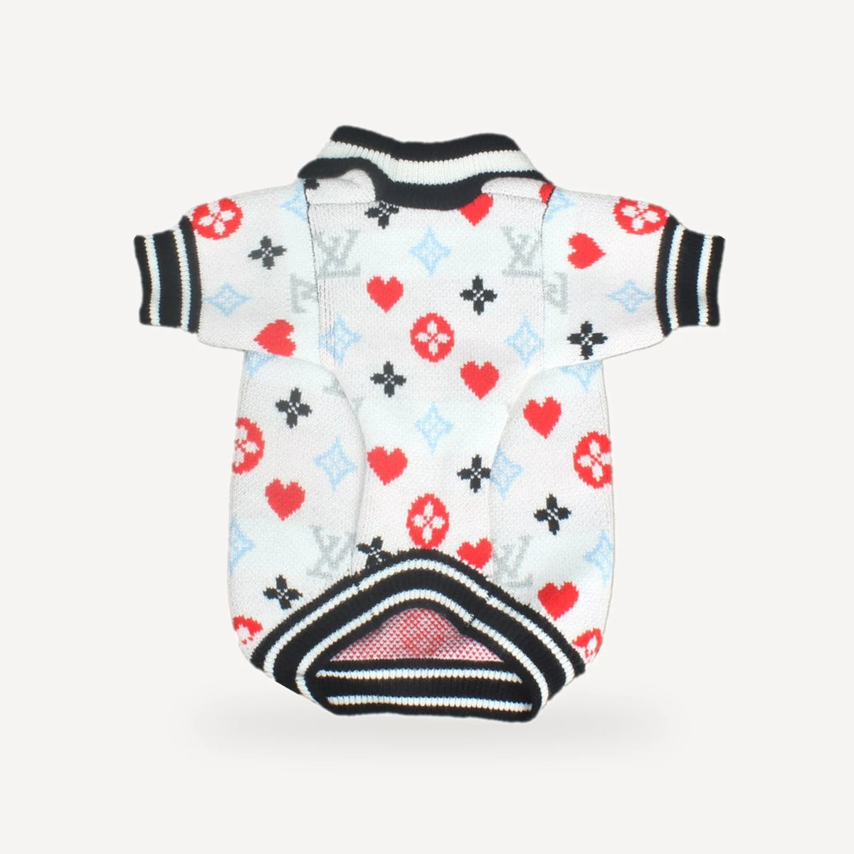 Love dog sweater inspired by Louis Vuitton view 4