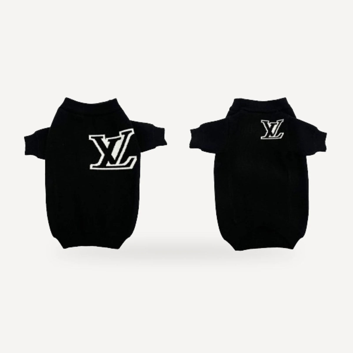 Luxe dog sweater inspired by Louis Vuitton view 9