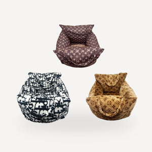 Monogram Dog dog bed inspired by Louis Vuitton view 11