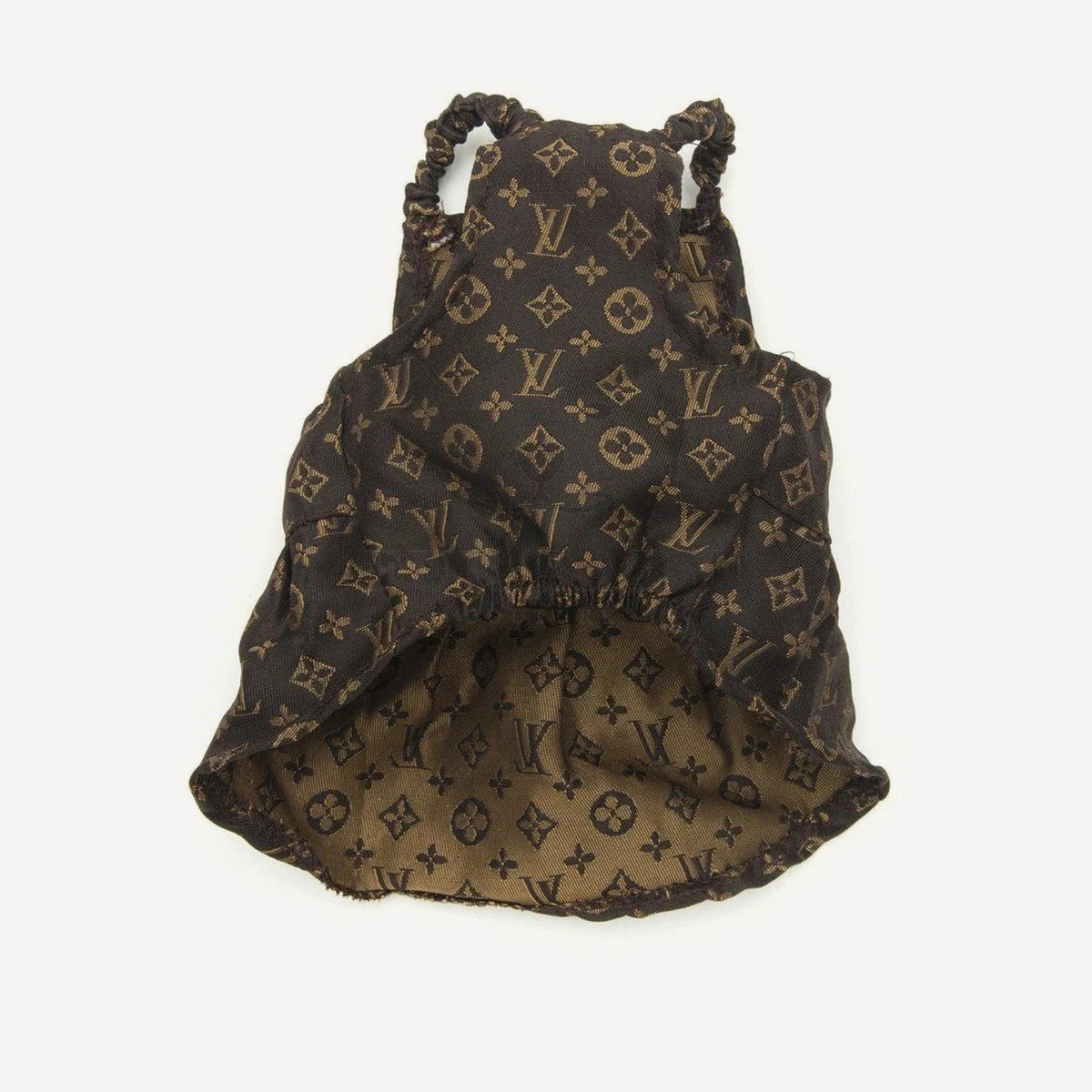 Monogram dog dress inspired by Louis Vuitton view 2