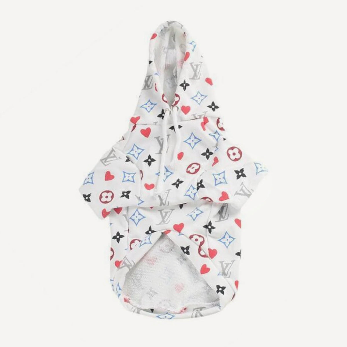 Monogram dog hoodie inspired by Louis Vuitton view 3